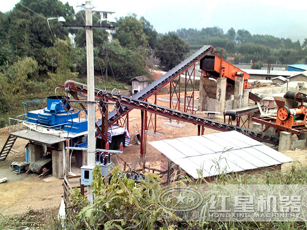 河卵石制砂生產(chǎn)線現(xiàn)場(chǎng)圖 河卵石制砂生產(chǎn)線現(xiàn)場(chǎng)圖
