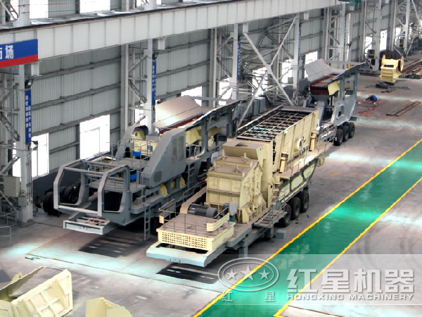 移動式制砂機生產(chǎn)車間 移動式制砂機生產(chǎn)車間