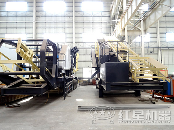 移動式制砂機生產車間 移動式制砂機生產車間