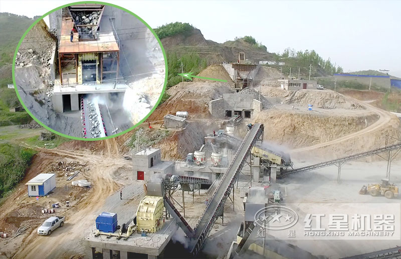 桐柏碎石現(xiàn)場航拍實景 桐柏碎石現(xiàn)場航拍實景