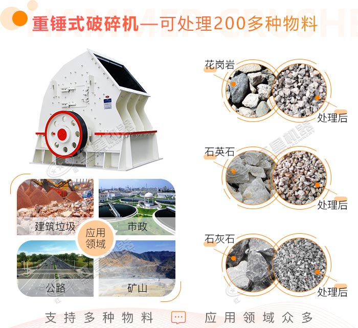 重錘式碎石制砂機(jī)應(yīng)用廣泛優(yōu)勢鮮明 重錘式碎石制砂機(jī)應(yīng)用廣泛優(yōu)勢鮮明