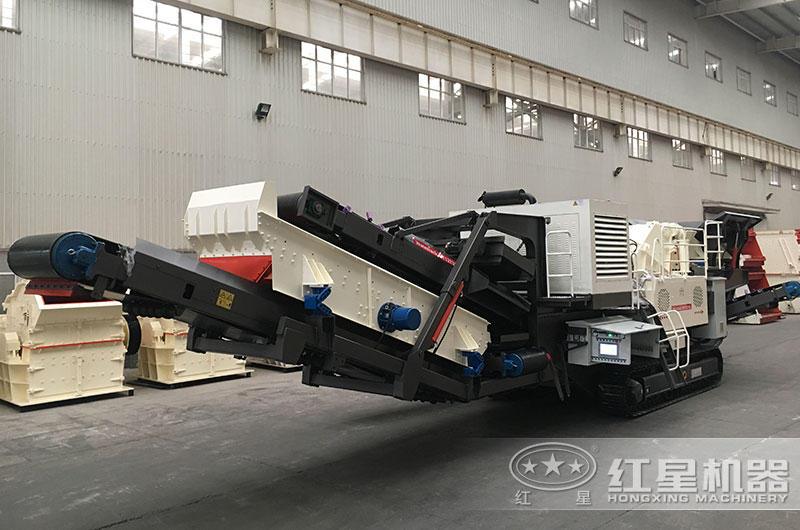 移動式煤矸石制砂設(shè)備，移動式破碎站