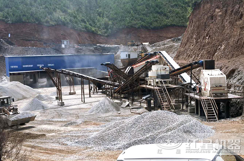 新型干法制砂生產線，破碎硬度較小的物料