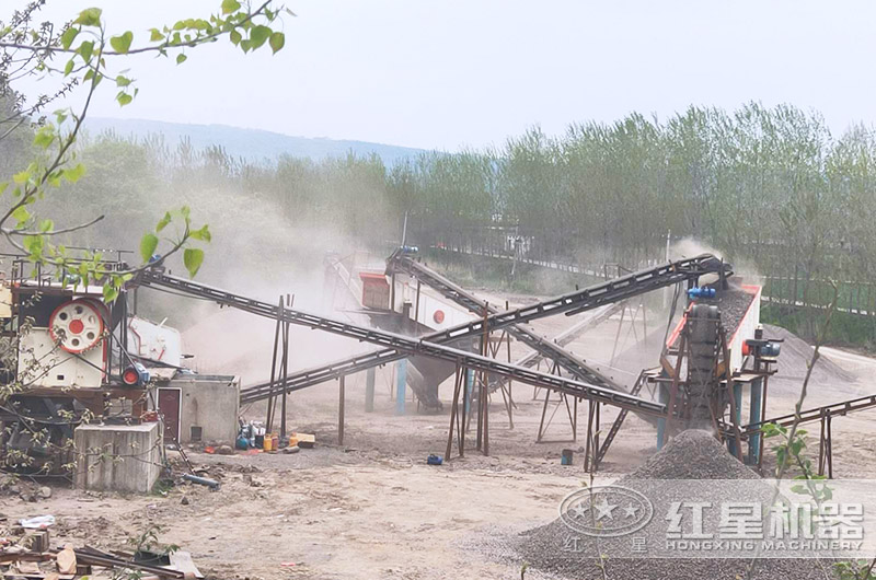 陜西客戶石灰石破碎生產線 陜西客戶石灰石破碎生產線