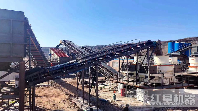 鵝卵石打成沙子生產(chǎn)線安裝現(xiàn)場 鵝卵石打成沙子生產(chǎn)線安裝現(xiàn)場