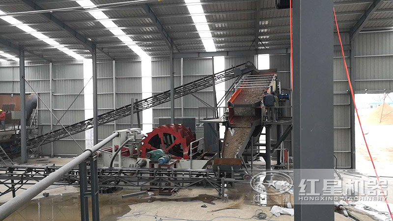洗砂廠(chǎng)增設(shè)洗砂環(huán)節(jié)，現(xiàn)場(chǎng)實(shí)拍